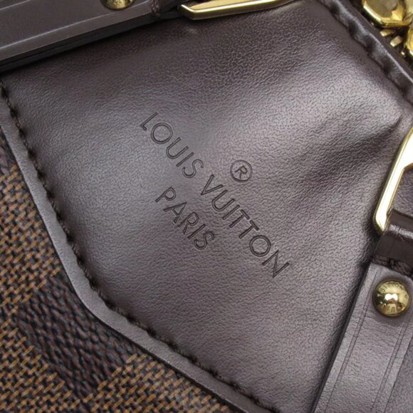 Auth LOUIS VUITTON Handbag Ebene Damier canvas - Picture 9 of 16